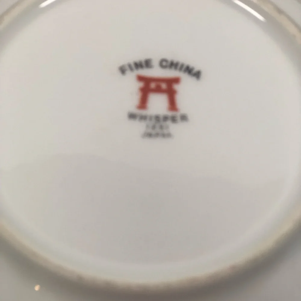 Whisper Porcelain‎ Fine China Dessert Bowls Vintage Japan